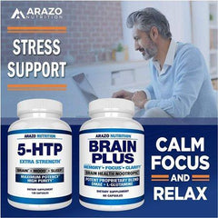 5-HTP 200 mg Supplement BRAIN, MOOD, SLEEP 120 Capsules