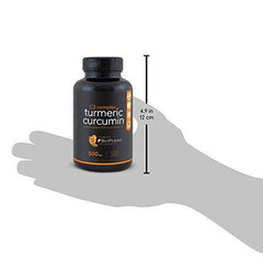 Sports Research Turmeric Curcumin C3 Complex 500 Mg with 95% Curcuminoids,Bioperine and Organic Virgin Coconut Oil. 120 Capsules