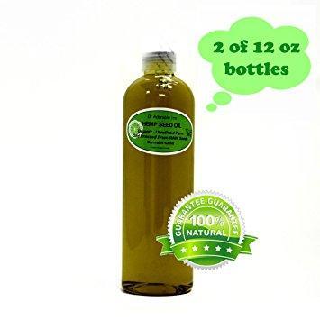 Dr. Adorable - 100% Pure Hemp Seed Oil Organic Unrefined Cold Pressed Natural Hair Skin - 24 oz