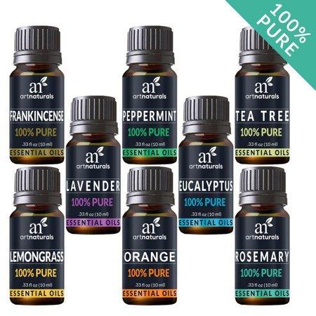 Pure Essential Oil Set (8x10mL) Natural Aromatherapy for Oil Diffuser Humidifier