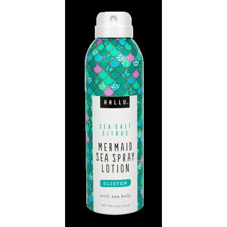 HALLU Mermaid Sea Spray Lotion, Sea Salt Citrus Scent, 6 oz.