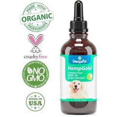 Hemp Oil for Dogs and Cats (250 mg) Organic Dog Hemp Oil for Anxiety Relief, Calming and Joint Health - Easily Apply to Treats - Grown in USA