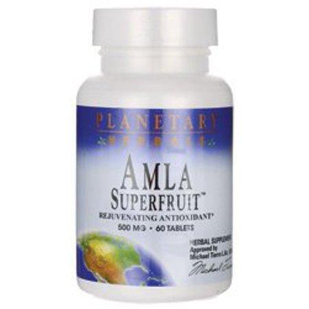 PLANETARY HERBALS Amla Super Fruit Rejuvenating Antioxidant Supplement, 60 Count