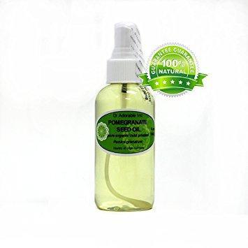 Dr. Adorable - 100% Pure Pomegranate Seed Oil Organic Cold Pressed Natural Hair Skin Care Anti Aging - 4 oz with sprayer