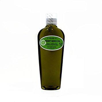 Dr. Adorable - 100% Pure Hemp Seed Oil Organic Unrefined Cold Pressed Natural Hair Skin - 8 oz