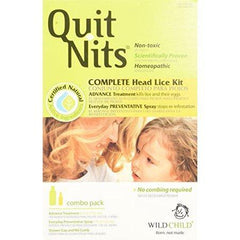 2 Pack Hyland's Homeopathic Quit Nits Complete Head Lice Kit Kills Lice And Eggs