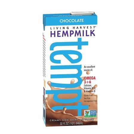 Living Harvest Tempt Hemp Milk - Unsweetened Creamy Non - Dairy Beverage Original - Pack of 12 - 32 Fl Oz.