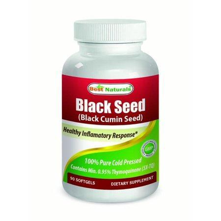 Best Naturals Black Cumin Seed Oil Softgels, 500mg, 90 Ct