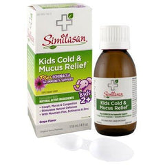 Similasan Original Swiss Formula Homeopathic Cold & Mucus Relief Cough Expectorant Syrup, Kids 2-12, 4 oz