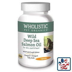 Wholistic Pet Organics Wild Salmon Oil 100 Capsules