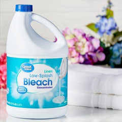 Great Value Low-Splash Concentrated Bleach, 121 fl oz