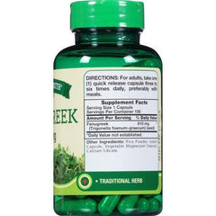 Nature's Truth® Fenugreek 610mg Herbal Supplement Quick Release Capsules 100 ct Bottle