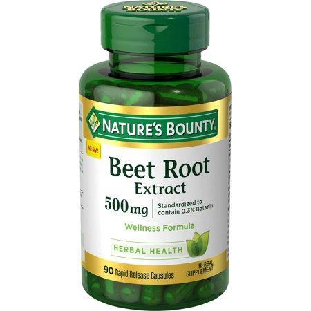 Nature's Bounty® Beet Root Extract, 500 mg, 90 Capsules