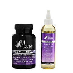 The Mane Choice Manetabolism Vitamins (60 Capsules) & Growth Oil 4oz - Set