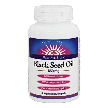 Heritage - Black Seed Oil 650 mg. - 90 Vegetable Liquid Capsule(s)