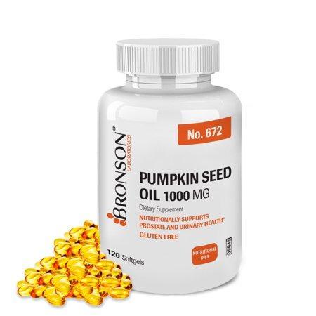 Bronson Pumpkin Seed Oil 1000 mg, 120 Softgels