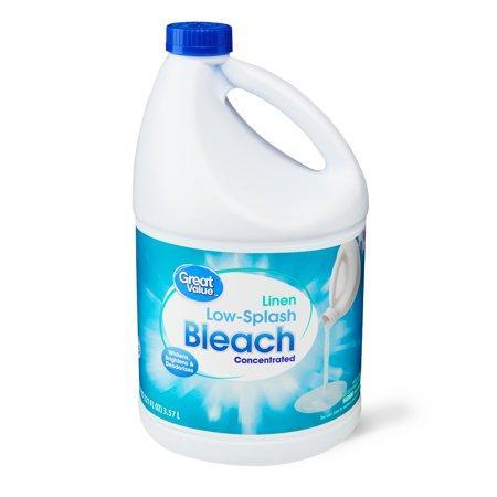 Great Value Low-Splash Concentrated Bleach, 121 fl oz