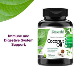 Emerald Laboratories (Fruitrients) - Coconut Oil - 100% Pure Extra Virgin Coconut Oil - Promotes Cholesterol Health, Weight Loss, Immune Support, & Brain Health - 240 Softgels