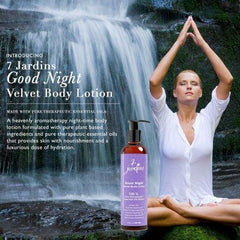 7 Jardins Good Night Velvet Body Lotion w/ Top5 Therapeutic Grade Essential Oils