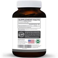 Healths Harmony Black Seed Oil 120 Softgel Capsules (NON-GMO & Vegetarian) Made from Cold Pressed Nigella Sativa Producing Pure Black Cumin Seed Oil - Made in USA - 500mg ea (1,000mg Per Serving)