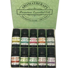 Top Essential Oil Gift Set  Best 10 Aromatherapy Oils Peppermint, Eucalyptus, Lemongrass, Rosemary, Lavender, Cinnamon Leaf, Clove Leaf, Frankincense, Sweet Orange, Tea Tree  10 mL by Sponix