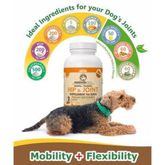 Makondo Pets Hip and Joint Supplement with Glucosamine for Dogs, Turmeric, Chondroitin, MSM, Vitamins, Fish Oil and Natural Boswellia - Get the Best Joint Supplement for Dogs - 60 Flavored Tablets