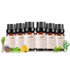 Essential Oils Set Top 6 100% Pure Therapeutic Grade Oils -Lavender, Tea Tree, Eucalyptus, Lemongrass, Orange, Peppermint Essential Oils