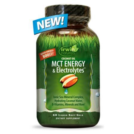 Irwin Naturals Coconut Oil, MCT Energy & Electrolytes, 60 Ct