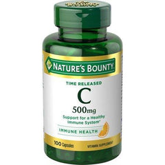 Nature's Bounty Vitamin C Time Released, 500mg Capsules, 100ct