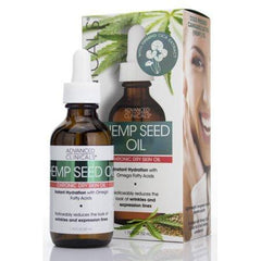 Advanced Clinicals Hemp Seed Oil for Face.  Cold Pressed Cannabis Sativa oil instantly hydrates skin and helps with Wrinkles, Fine Lines, and Expression Lines.   1.75 FL OZ