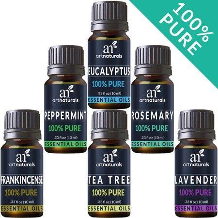 Pure Essential Oil Set (6x10mL) Natural Aromatherapy for Oil Diffuser Humidifier