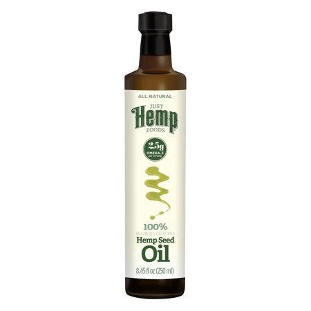 Just Hemp Foods Hemp Seed Oil, 8.5 Fl Oz (Glass Bottle)