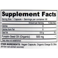 Deva Vegan Pumpkin Seed Oil Capsules, 90 Ct