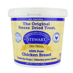 Stewart Freeze Dried Chicken Breast Pets Treats by Pro-Treat, 11.5 oz. Tub