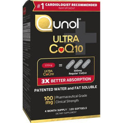 Qunol Ultra CoQ10 100 mg Softgels, 120 Ct