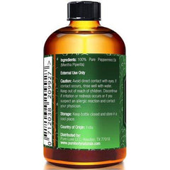 Peppermint Essential Oil, 100% Pure and Undiluted, Therapeutic Grade Aromatherapy Oil for Diffuser, Relaxation, Repel Mice & Mosquitos by Pure Body Naturals, 1 fl. oz.