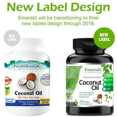 Emerald Laboratories (Fruitrients) - Coconut Oil - 100% Pure Extra Virgin Coconut Oil - Promotes Cholesterol Health, Weight Loss, Immune Support, & Brain Health - 240 Softgels