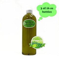 Dr. Adorable - 100% Pure Hemp Seed Oil Organic Unrefined Cold Pressed Natural Hair Skin - 48 oz