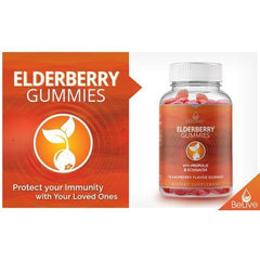 Elderberry Gummies with Propolis, Echinacea. Sambucus Nigra, Vitamin C Herbal Supplement Made for Kids & Adults. Immune System Support, All-Natural and Vegan Friendly | Raspberry Flavored. 70 Count