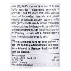 PLANETARY HERBALS Amla Super Fruit Rejuvenating Antioxidant Supplement, 60 Count