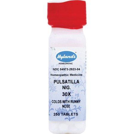 Hyland's Pulsatilla Nig. 30X Tablets, Natural Homeopathic Cold and Runny Nose Relief, 250 Count