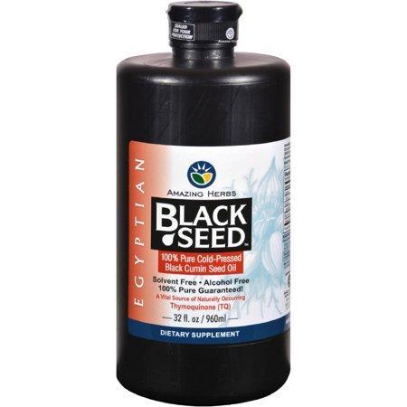 Amazing Herb Black Seed and Pumpkin Seed Oil Blend, 8 OZ