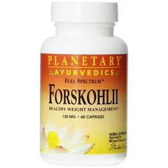 PLANETARY HERBALS Forskohlii Full Spectrum Ayurvedic Nutritional Supplement, 130 Mg, 60 Count