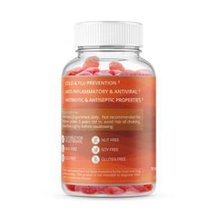 Elderberry Gummies with Propolis, Echinacea. Sambucus Nigra, Vitamin C Herbal Supplement Made for Kids & Adults. Immune System Support, All-Natural and Vegan Friendly | Raspberry Flavored. 70 Count