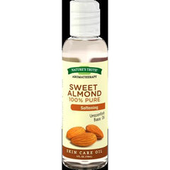 Nature's Truth Aromatherapy Sweet Almond Skin Care Oil, Unscented, 4 Fl Oz