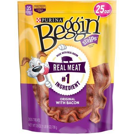 Purina Beggin' Strips Bacon Flavor Dog Treats - 25 oz. Pouch