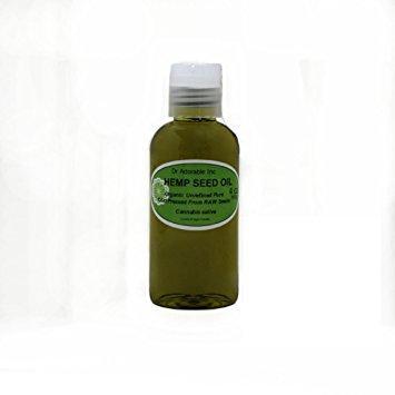 Dr. Adorable - 100% Pure Hemp Seed Oil Organic Unrefined Cold Pressed Natural Hair Skin - 4 oz