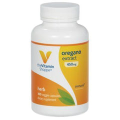 The Vitamin Shoppe Oregano Extract 450MG, Herbal Supplement that Supports Immune Health (100 Capsules)