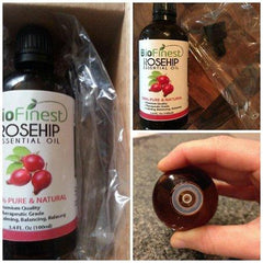 BioFinest Rosehip Oil - 100% Pure Cold-Pressed - Certified Organic - Chile Premium Rosehip Seed Oil - BEST Moisturizer for Face, Nails, Dry Hair & Skin - FREE Glass Dropper - 100ml (3.4 fl.Oz)