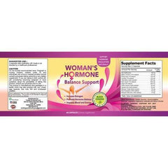 Totally Products Woman's Hormone Body Balance and Menopause Support 1375mg Natural Herbal Supplement